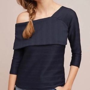 NWT Anthropologie Blue Tassel Top